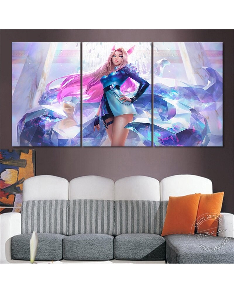 K/DA All Out Poster - Canvas Painting $16.30 Posters