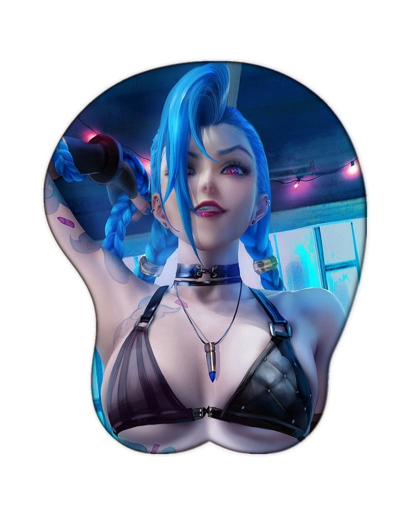 Jinx Sexy 3D Breast Mouse Pad Collection - League Of Legends Gaming Deskmats $12.56 Mouse Pads