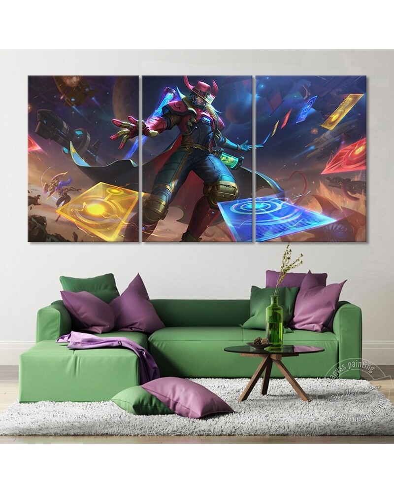 Twisted Fate Poster - Canvas Painting $18.57 Posters