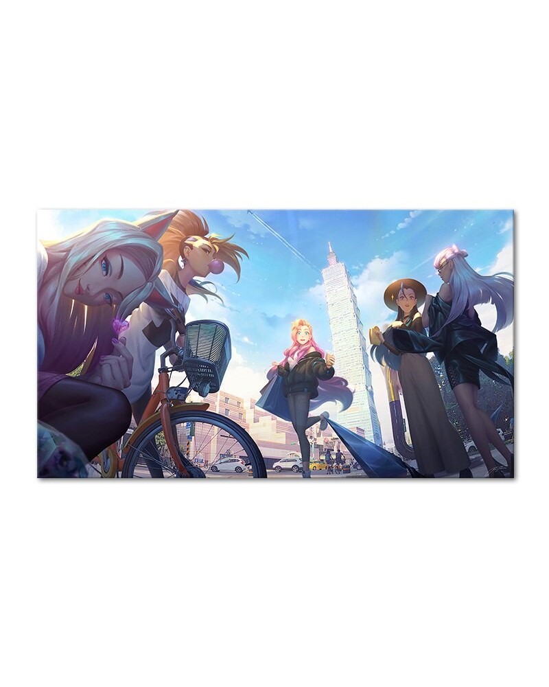 K/DA All Out Akali Ahri Seraphine Evelynn Poster - Canvas Painting $6.48 Posters