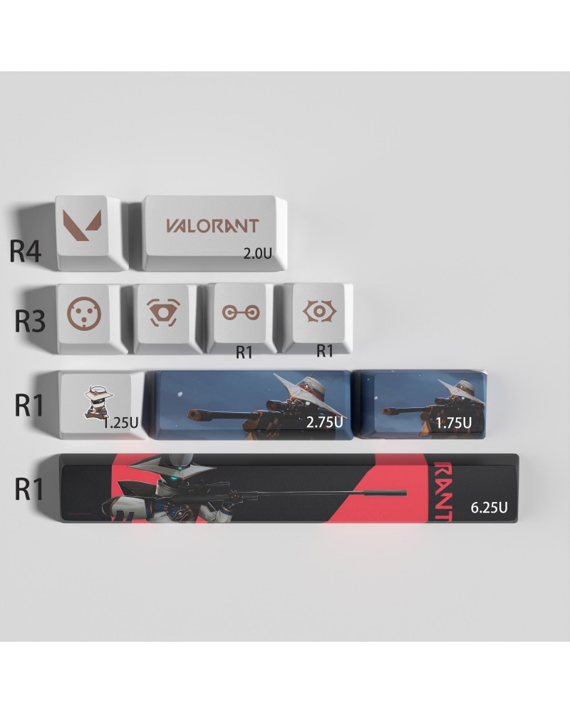 Valorant Cypher Custom Keycaps - Best Gift for Valorant Player - Gamer Keycap Series $10.76 Valorant Keycaps